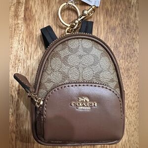 Coach Mini Court Backpack Bag Charm